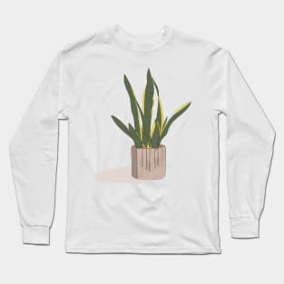 Shady Green Plant and Pot Long Sleeve T-Shirt